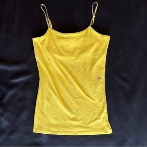 Size Juniors XL Rave Max Yellow Spaghetti Strap Tank Top - Women's, NWOT